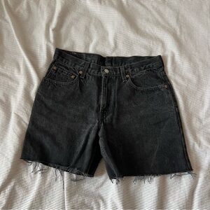 Levi's Black Jean Shorts for Women